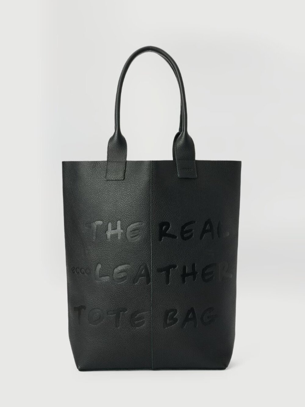 ECCO Tote Leather Tote Bag in Black